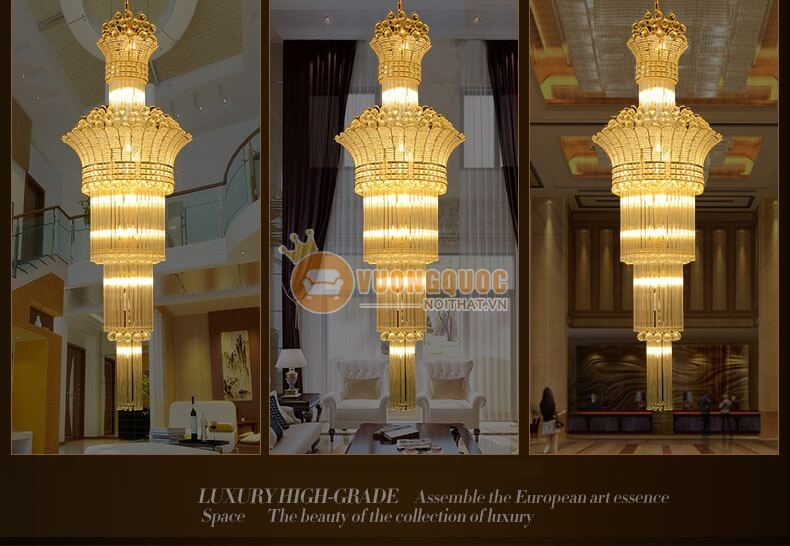 Đèn chùm pha lê tròn phong cách châu âu CM178-6